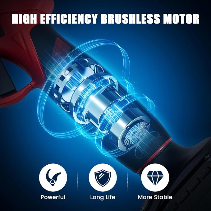 Upgraded Electric Pruning Shears, 1.6" Cutting Diameter Cordless Powered Pruner with LCD Display, Powerful Brushless Motor, 2×21V 2000mAh Batteries Electric Pruner for Tree Trimming Garden