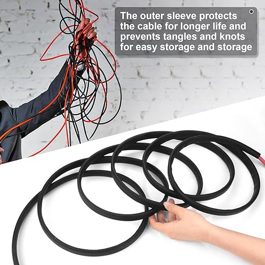 20FT 10AWG Solar Panel Extension Cable with Female and Male Connectors, Solar Cable for Solar Panels, Charge Controllers and Solar Generator (10AWG, 20FT)