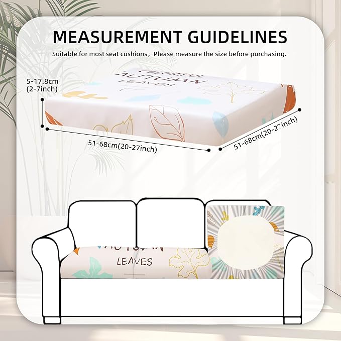 BIETYONE 8Pcs Stretch Patio Cushion Covers,Outdoor Couch Covers Replacement,Outdoor Couch & Sofa Slipcovers,for Patio Furniture Cushion Covers,Washable Reusable urniture Protector(Chrysanthemum,8PCS)