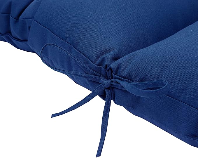 QILLOWAY Outdoor High Back Chair Cushion for Adirondack, All Weather Rocking Chair Cushions Thick Padded Replacement for Patio Furniture Set of 4,Royal Blue