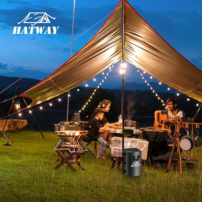 Hatway Canopy Weights,176 LBS Water Bag Set of 4 Leg Weights for Pop Up Canopy,Gazebo,Canopies,Tent-4 * 20L-Black