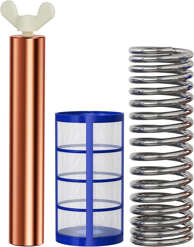Pool Ionizer Copper Replacement Kit - Replacement Copper Anodes 4.13 x 0.71 Inch Universal Fit for Solar Ionizer, Complete Set with All Accessories