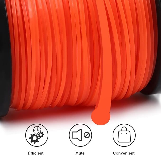 VIABRICO 065 Inch Trimmer Line, 0.065" Weed Wacker Eater String, Commercial Grade Round Nylon String Trimmer Line Replacement for String Trimmer Weed Trimmer .065"-820ft-1.2lb-Spool