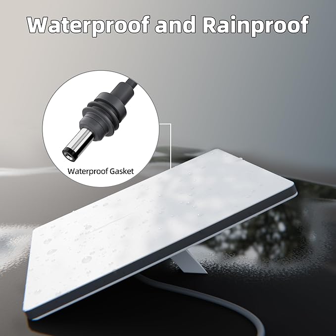 Starlink Mini Power Cable for Battery Adapter Waterproof Starlink Power Cord 3.2FT 18AWG Accessories for Car Camp Travel