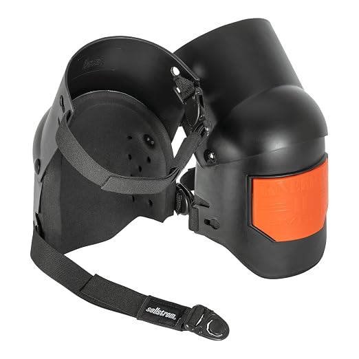 Sellstrom Ultra Flex KneePro Hybrid Professional Knee Pads for Men & Women with Built-in Gel Pack & Foam Cushioning & Heavy Duty Hard Outer Shell - Adjustable Straps with Quick-Clips & Ergonomic Metal Hinges - for Construction Work, Gardening, Roofing,...