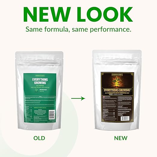 Humboldts Secret Everything Growing 20-20-20 Fertilizer | All Purpose Water Soluble Plant Food | Balanced NPK with Norwegian Kelp | for Lawns Gardens, Vegetables, Flowers & Indoor Plants | 10 lb