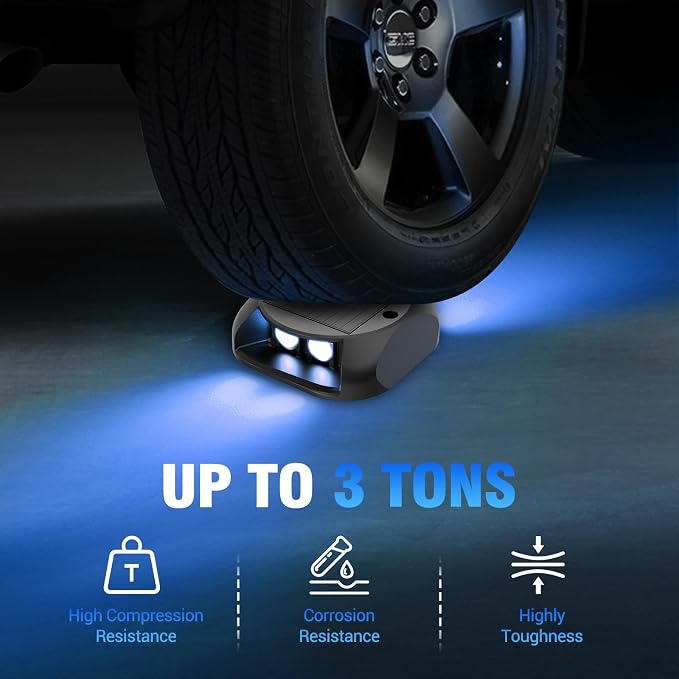 Quntis Solar Dock Lights Blue 12 Pack, 1/3 Mile High-Visibility Marine Markers, 20H Dusk to Dawn, Submersion Resistant Waterproof Deck Lights for Boating, Yacht Pier & Lakefront