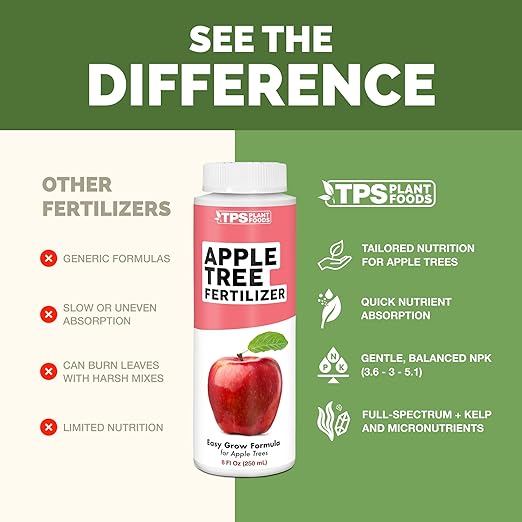 Apple Tree Fertilizer – Liquid Plant Food for Bigger Harvests, Stronger Roots & Healthy Growth, 8 oz