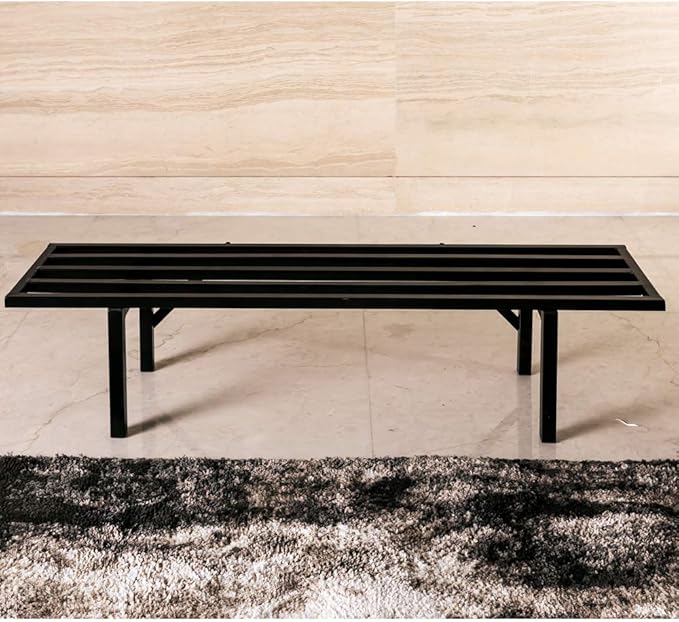 Zhongma One Tier Heavy Duty Metal Plant Stand (45.67 L x 8.66 W x 7.9 H)