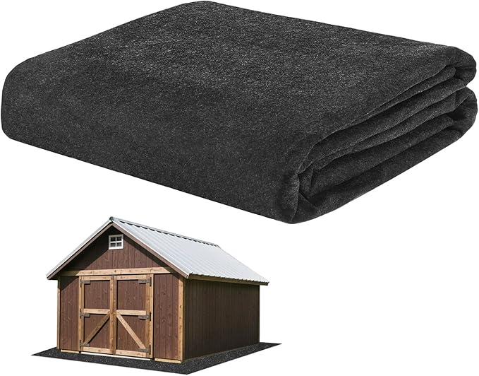 M METERXITY 3MM Thickened Outdoor Storage Shed Mat, 8 x 6 FT Garage Floor Mats with Reusable, Washable, Non Slip, Durable for Protects Garage Floors/Driveways/Entrance Doors/Deck [Gray]