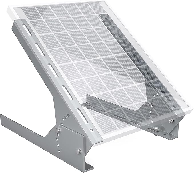SOLPERK Solar Panel Mount - 13.8in Stand, Angle Adjustable (0-60 Degree), Mounting Brackets for 1 Solar Panel