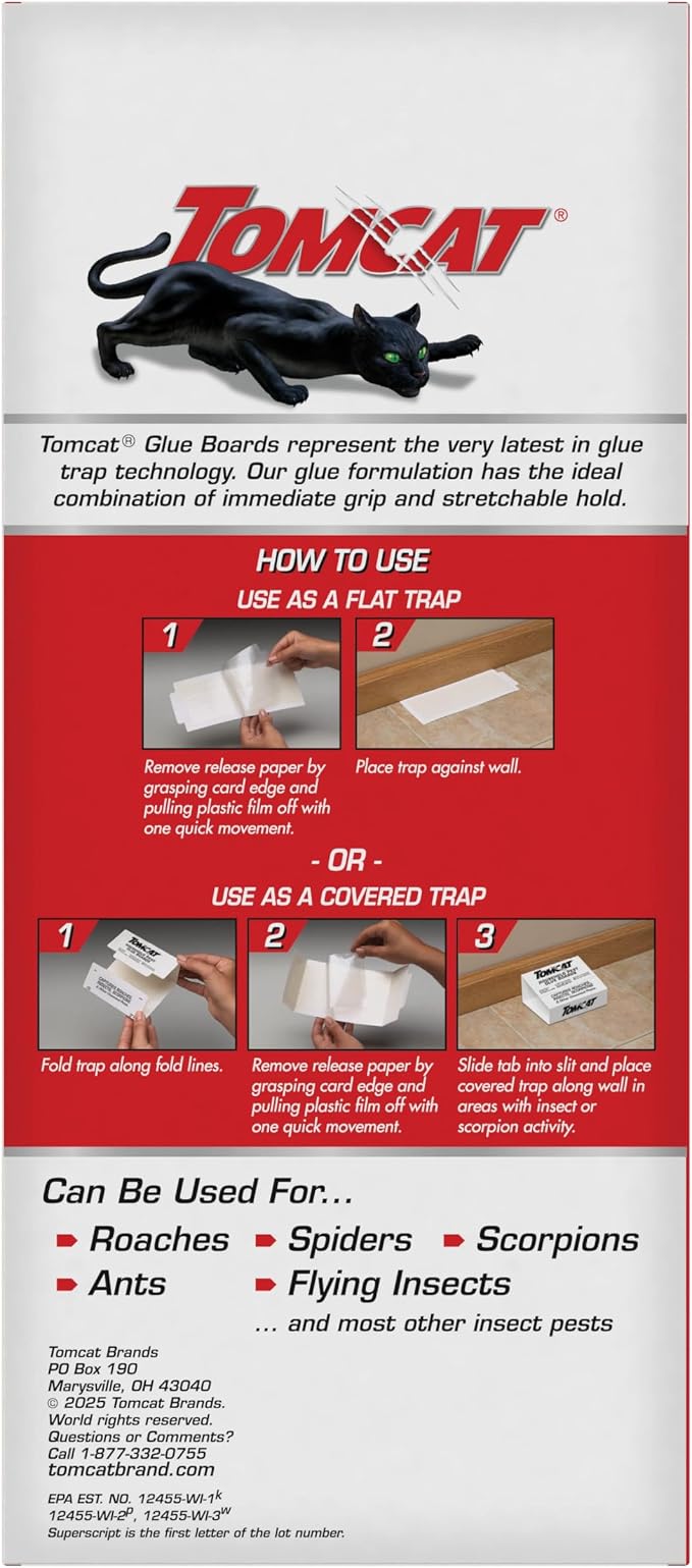 Tomcat Household Pest Glue Trap, 4-Pack