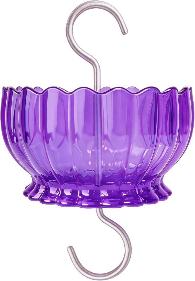 Ant Moat for Hummingbird Feeder - 9 OZ Extra Large Capacity Insect Guard - Daisy (Purple)