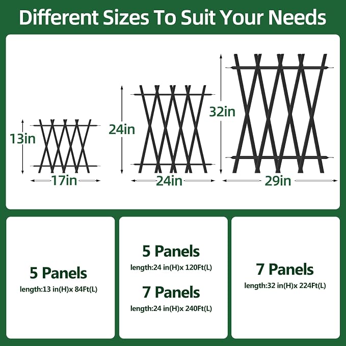 5 Panels Decorative Garden Fence 24in H x 10Ft L, Heavy Duty Rustproof Metal Animal Barrier No Dig Fencing Outdoor Dog Fence Flower Bed Border, Lawn Edging for Pet, Yard& Patio, Landscape