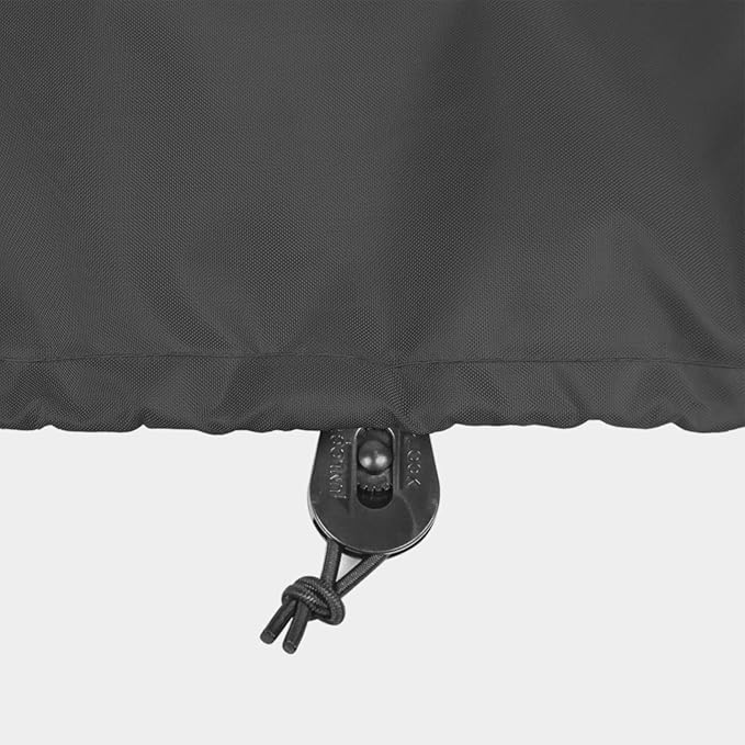Patio Deck Box Cover Waterproof Outdoor Rectangular Storage Bench Cover 52L x 28W x 26H inch, Black