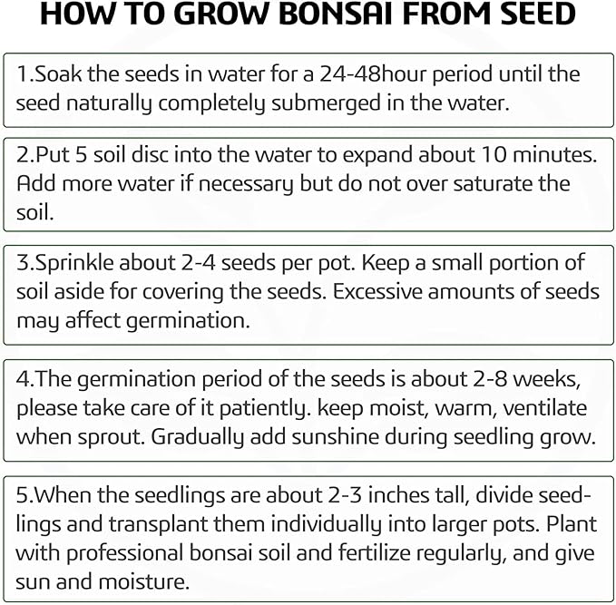 Meekear 5 Bonsai Tree Kit Complete Plant Growing Tools, Grow in Pot Indoor Bonsai Tree Starter Kit, Great Home Gardening Potted Plants DIY Gift for Adults