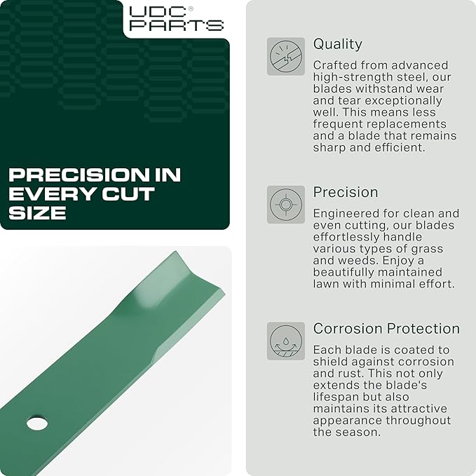 UDC Parts 601124 Mower Blades Replacement for Hustler Raptor SD 54" SDX XD X XL FasTrak 54 Inch 797696 Hustler Blades 601124X Super Z XR7 934760 932558 933101 934604 937797 935833/3 Pack Low Lift