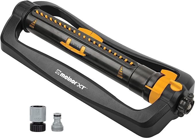 XT Turbo Oscillating Sprinkler & Eden 96213 Lawn & Garden Essential Oscillating Sprinkler | Water Sprinkler for Yard,Covers up to 3,600 sq. ft., Heavy Weight Base