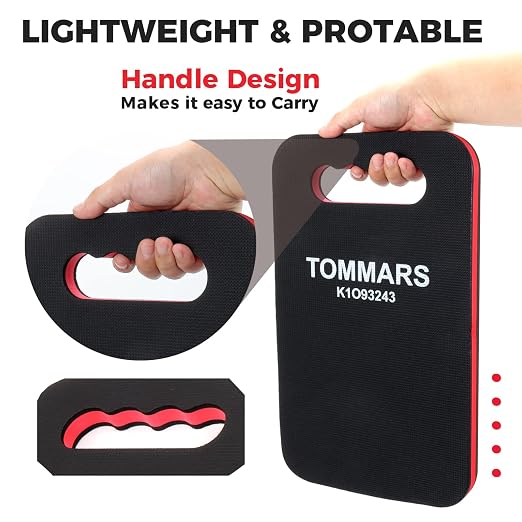 TOMMARS 0.9" Thick Kneeling Pad, Comfortable Foam Knee Pads Cushion Mat for Gardening, Yardwork, Workshop Repairing