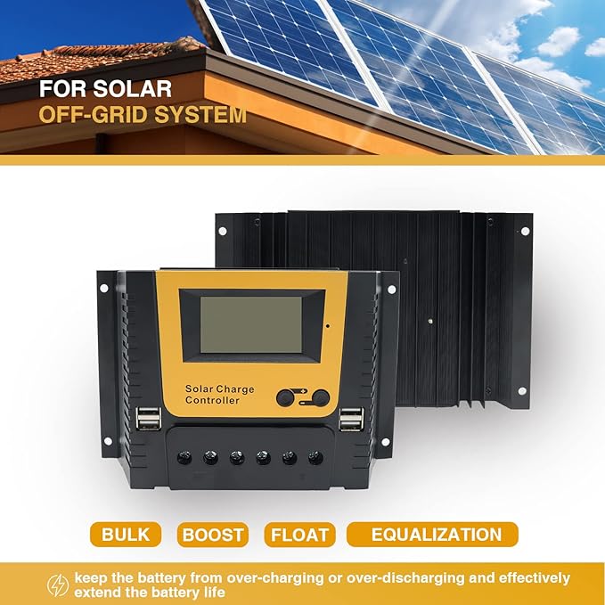 XINPUGUANG 100w Flexible Solar Panels 24V 1000W Solar System Kit Monocrystalline Cell Module 45A Controller 2000W Inverter for Off Grid Battery Charger for Cabin RV Boat Trailer