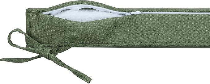 Magpie Fabrics Square Corner Seat Cushion, 18" x 18" x 2.5", 2 Pack, Indoor/Outdoor Waterproof Weather Resistant Universal Chair Pads for Patio Garden Dining - Green