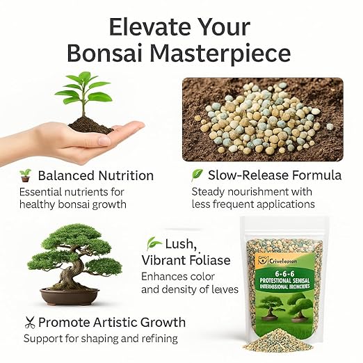 𝐁𝐄𝐒𝐓𝐒𝐄𝐋𝐋𝐄𝐑 Bonsai Fertilizer Pellets – Slow-Release Bonsai Tree Fertilizer & Food for Compact Growth, Dense Branching & Healthy Roots | Ideal for All Bonsai & Money Trees [12 OZ]