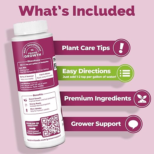 Phosphorus Fertilizer – Liquid Bloom Booster for Strong Roots, Bigger Blooms & Flower Development, 1 Gallon