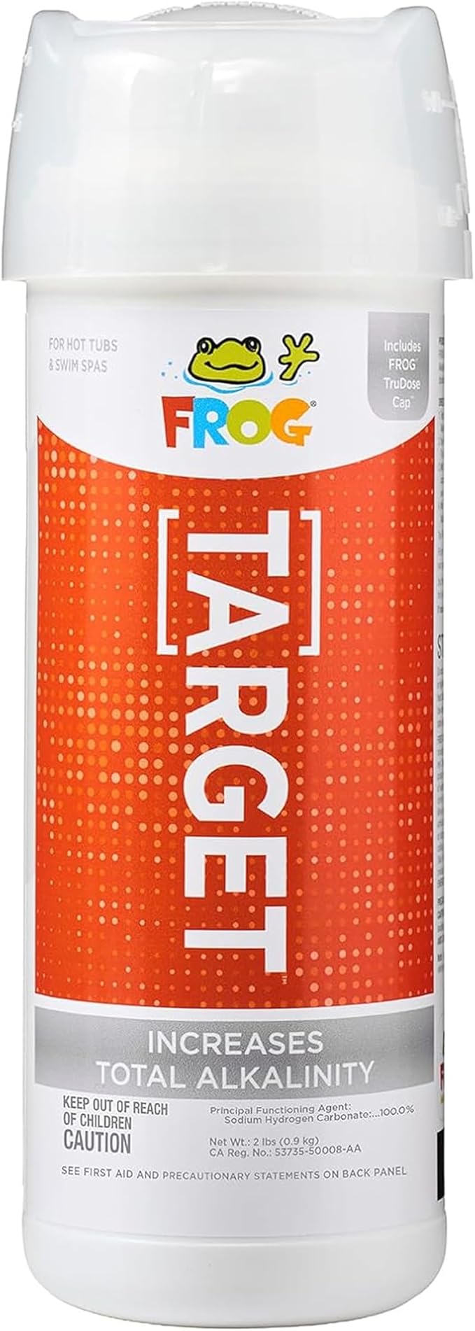 FROG Target Total Alkalinity Increaser for Hot Tubs and Swim Spas - 2 lb Bottle with TruDose Measuring Cap for Easy Maintenance & Balancing - 1 Pack
