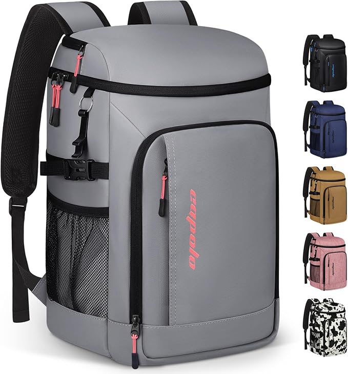 Capolo Cooler Backpack Insulated Waterproof for Women Men,36/45 Cans Lunch Backpack Coolers Leak Proof Soft Cooler Bag Ice Chest for Camping Beach