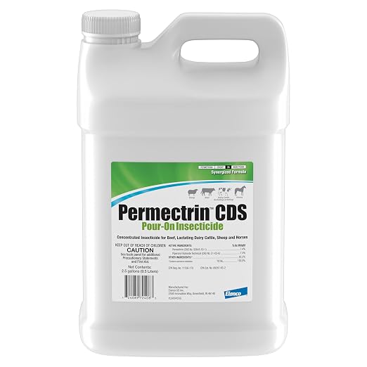 Permectrin CDS Pour-on Insecticide Pour-On & Premise Spray | Controls Flies, Lice & Ticks | 2.5 Gal Jug