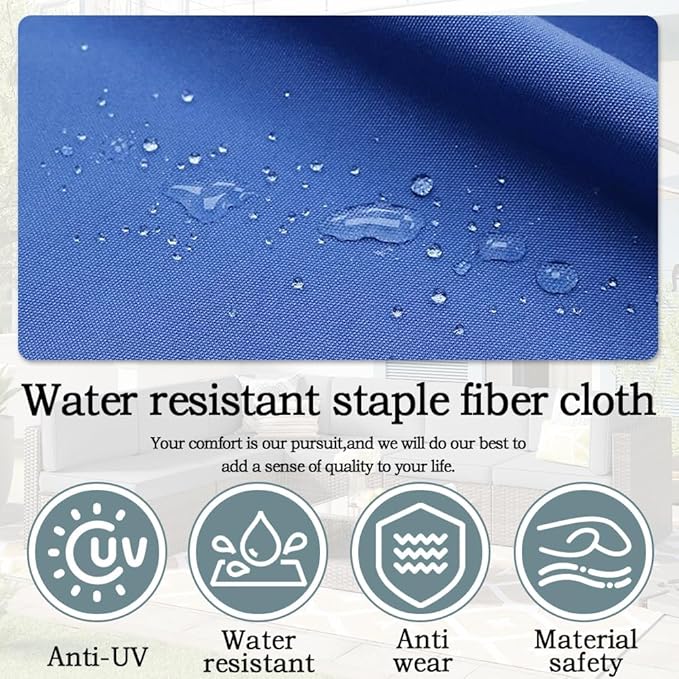 14Pcs Outdoor Cushion Covers Replacement Washable w/Zipper for 6-Seaters Sofa Patio Slipcovers Set Seat and Back Covers Only-25x25x3.15inch