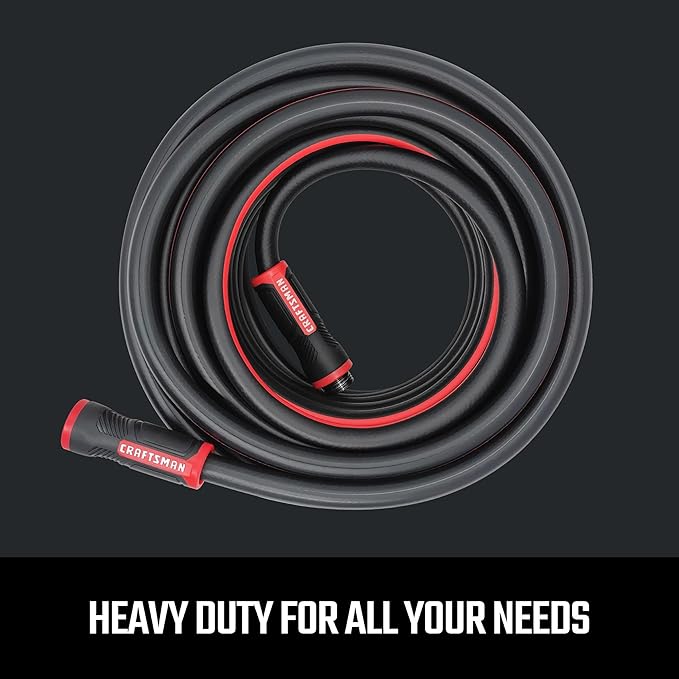 Craftsman Heavy Duty Professional Grade Garden Hose,50 Feet x 5/8 Inch,(Pack of 4)