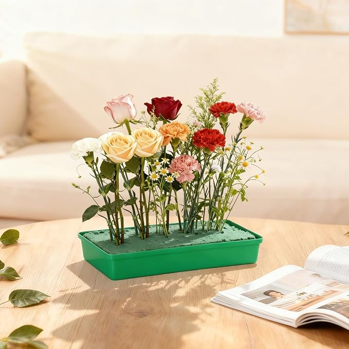 BESPORTBLE 20Pcs Floral Foam Trays for Flower Arrangement Wedding Supplies Reusable Flower Mud Holders Minimalist Plastic Tray for Stylish Event Displays