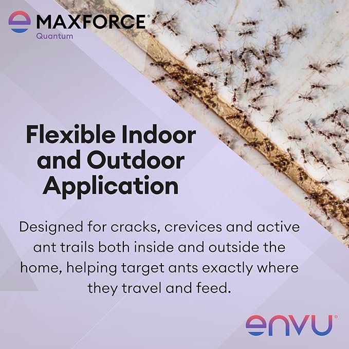 Maxforce Quantum Ant Bait 120 gram Tube | Ant Gel for Indoor and Outdoor Use | Ant Bait for Ant Colony Control | Effective Against Many Nuisance Ant Species