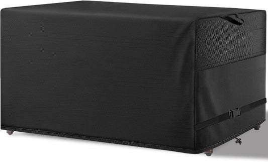 Patio Coffee Table Cover Black Heavy Duty Waterproof Cover 42" L x 24" W x 18" H for Rectangular Coffee Table