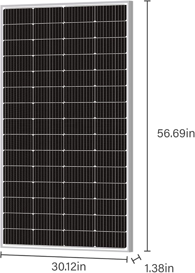 Newpowa 220 Watt 12 Volt Solar Panel Kit, 220W 12V Solar Charge Starter Kit +40A MPPT Charge Controller+Mounting Z Brackets+Cable, Solar Power System for Home Camping Boat RV Off Grid Applications