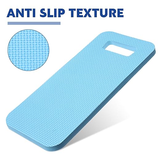 Riakrum 10 Pcs Garden Kneeling Pad Garden Knee Pad Thick Foam Knee Mat Waterproof Cushion for Kneeling Multi Functional and Church Kneeler for Praying, Baby Bath, Yoga, 15.4 x 6.7 Inch (Blue)