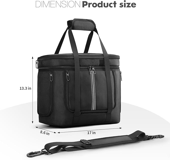 Power Station Carrying Case Compatible with Anker SOLIX C1000 / Gen 2 Portable Power Station Generator Protective Shoulder Bag Cover with Pocket for Outdoor Travel Camping Charging Accessories