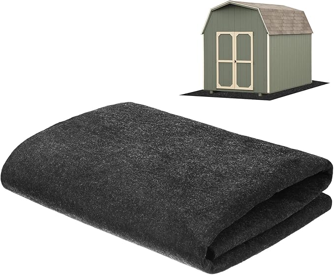 M METERXITY Outdoor Storage Shed Mat, 4x5 FT Waterproof Small Shed Flooring Mat for Patio Furniture Floor Protecting from Wear/Liquid/Dust/Oil, Non-Slip Carport Pad [Grey]