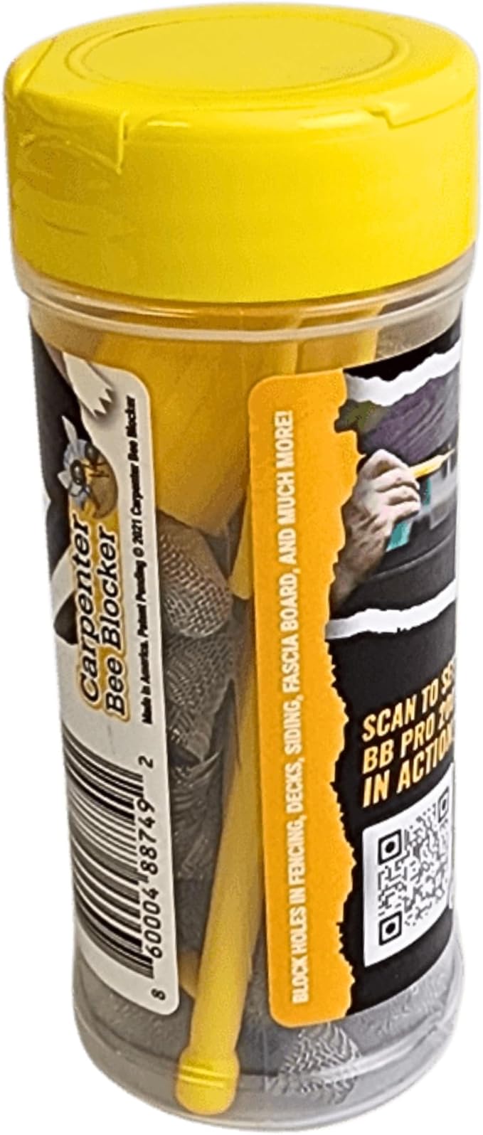 Carpenter Bee Traps for Outside – BB PRO® (200 Count) Trap & Repellent Kit for Wood, No Spray, Multi-Action Hole Filler Plugs, Prevent Carpenter Bees, Wasp & Termite Damage – USA Deterrent Traps