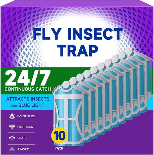 10 Pack Flying Insect Trap Refills, Compatible with M364 M364A and Max - Easy to Use