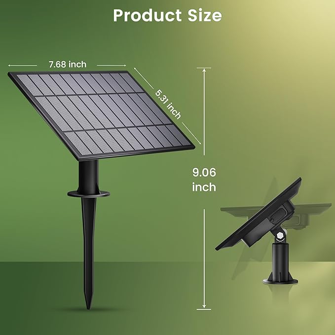 OHLUX Replacement Solar Panel - Compatible with OHLUX Solar Powered Outdoor String Lights - 1 Solar Panel, 2.5W 2600mah