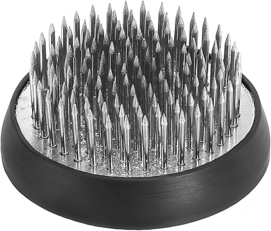 PATIKIL 2" Flower Frogs Ikebana Kenzan, Flower Arranger Tool Stainless Floral Frog Pin Holder for Vase Flower Arrangement, Silver Tone