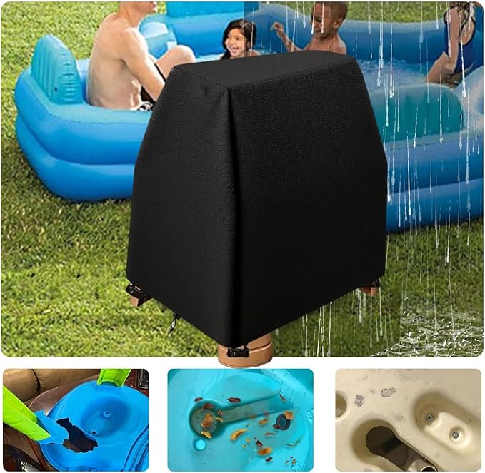 Kids Water Table cover suitable for Rain Showers Splash Pond Water Table (Black, 41"Lx25"Wx33"H)