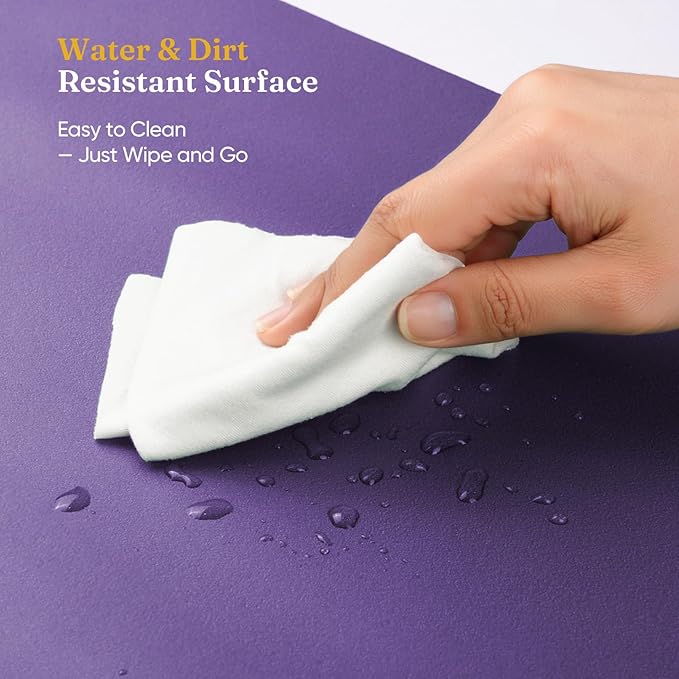 Grenebo High-Density NBR Foam Garden Kneeling Pad, 1.6" Extra Thick Gardening Pads for Kneeling, Ultra Soft Kneeling Pads for Gardening, Work, Exercise, Yoga, Bathing Baby, 17.3×11×1.6 in, Purple