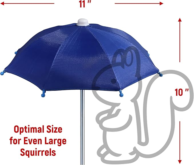 Replacement Mini Umbrella for COZYNUT Squirrel Feeder Picnic Table (Navy Blue)