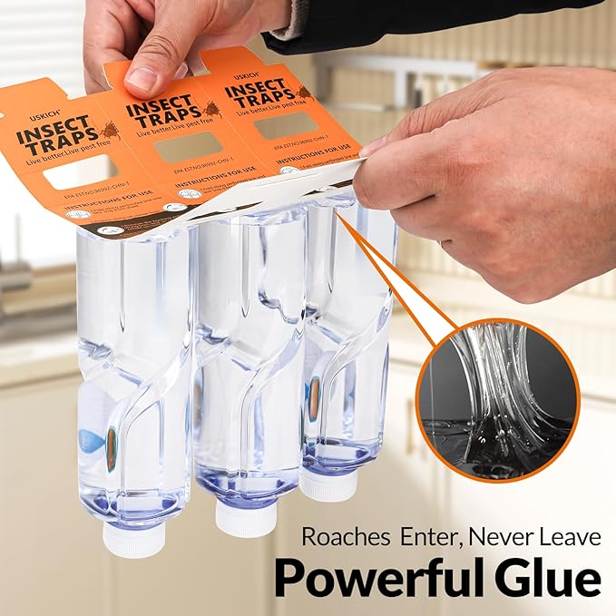 20 Pack Roach Traps, Cockroach Traps Indoor Home, Glue Roach Traps,Indoor Roach Trap, Garage & Shed, Pest Control for Home,Child & Pets Safe
