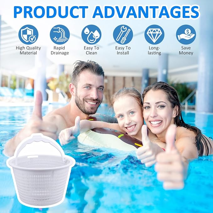 Replacement Basket 27180-009-000 for Hayward Pool Skimmer, SP1070 SPX1070E 27180-009 08650-0007 B-9 Skimmers Basket