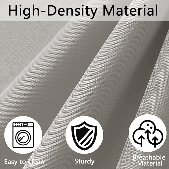 14 Pieces Patio Cushion Covers Replacement Outdoor Couch Cushions Covers Splashproof Sofa Slipcovers Set with Zippers, Patio Furniture Protector Cover Only (Gray, 23.623.63.35 Inches)