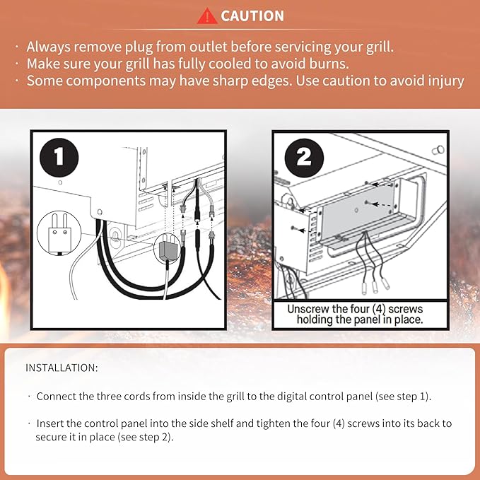9904200043 Controller Compatible with Masterbuilt Gravity Series 800 Digital Charcoal Grill + Smokers, Digital Control Panel (Non-Wifi) for Model: MB20040122, MB20040221 Replacement Part